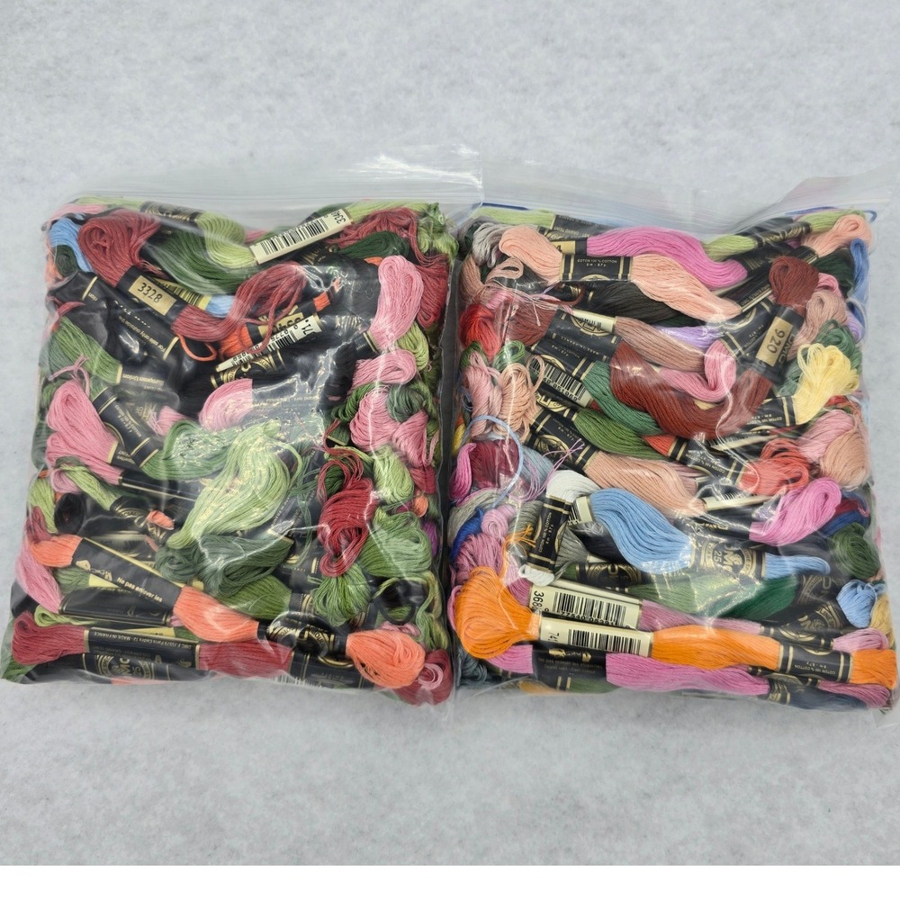 Lot 200 Skeins DMC Mouline Special Embroidery Floss Assorted Colors Cotton